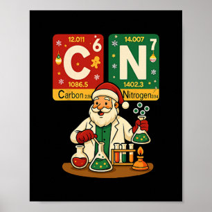 Poster Carbono Nitrogênio 67 Meme Professor Ciência Tabel