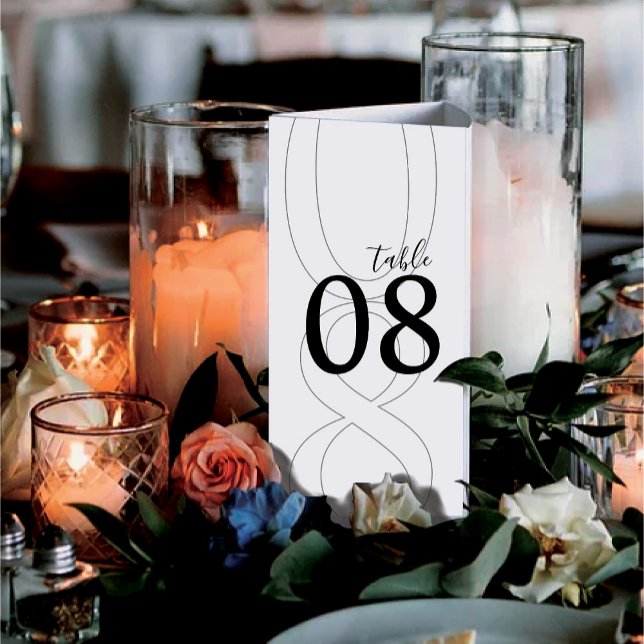 Poster Cardápio de Casamento Tri-Dobrável Simples Moderno (Criador carregado)