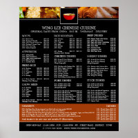 Cardápio de Restaurante Chinês