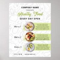 Cardápio de Restaurante de Catering de Comida Fres