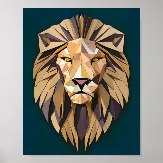 Poster Cardboard Lion Majestade (Frente)
