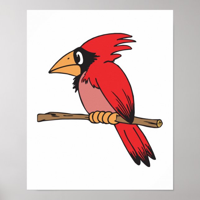 Póster cardeal bonito (Frente)