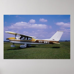 Póster Cardeal de Cessna 172 II