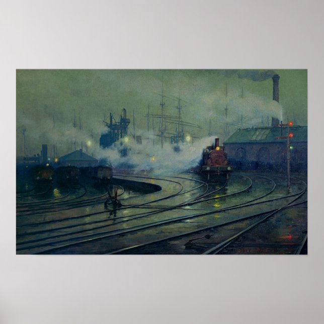 Póster Cardiff Docks, 1896 (Frente)