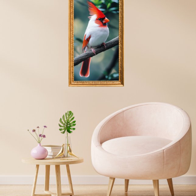 Poster Cardinal leucístico  (Criador carregado)