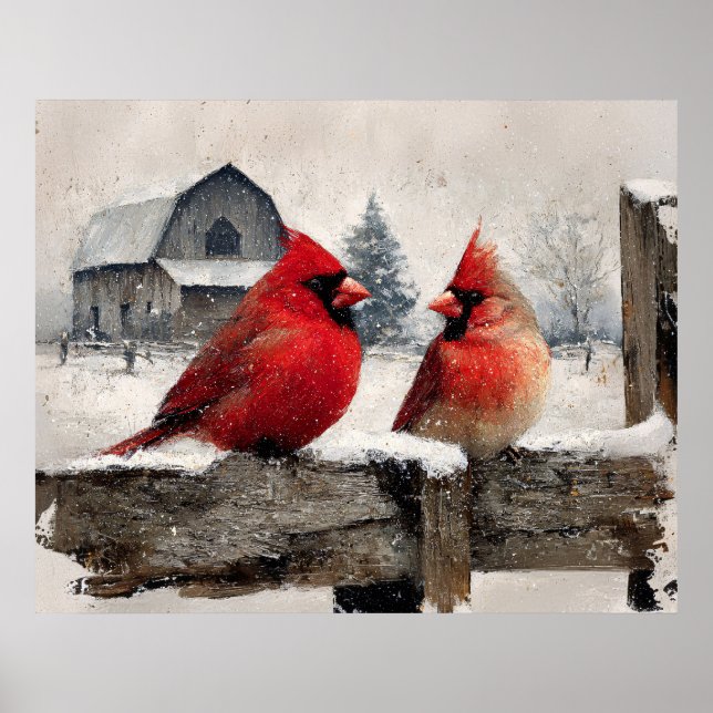 Poster Cardinals Vintage Farm (Frente)