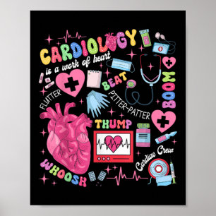 Poster Cardiologista Cvicu Enfermeira Cardíaca Cardiologi