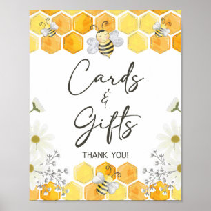 Poster Cards & Gifts Honey Bee Baby Shower Sign