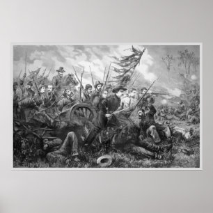 Póster Carga da batalha da guerra civil