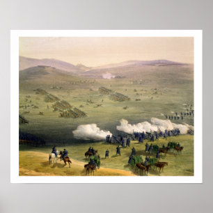 Póster Carga da brigada da cavalaria clara, o 25 de