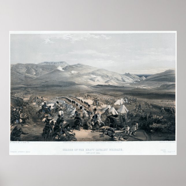 Póster Carga da Brigada de Cavalaria Pesada (Frente)