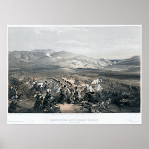 Póster Carga da brigada pesada da cavalaria