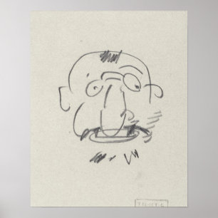 Póster Carga de Lautrec par Lui-Meme (lápis no papel)