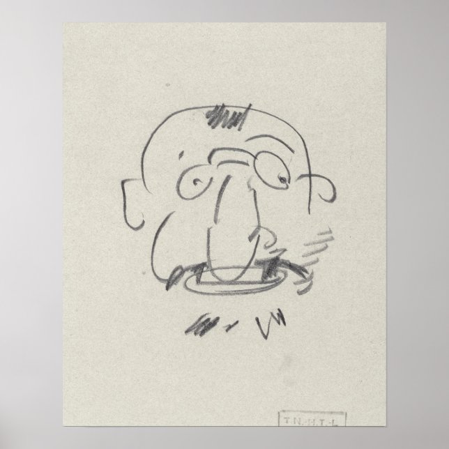 Póster Carga de Lautrec par Lui-Meme (lápis no papel) (Frente)