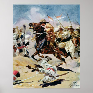 Póster Carga dos 2øs lanceiros em Omdurman