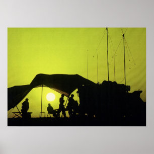 Poster Cargo de comando móvel do exército