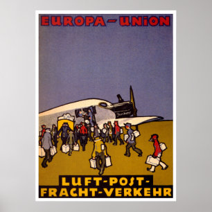 Póster Cargo de Luft da Europa-União
