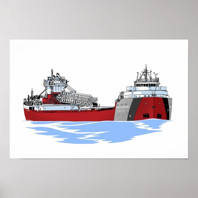 Poster Cargueiro dos excelentes Arthur M. Anderson (Frente)