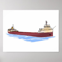 Poster Cargueiro dos excelentes Edmund Fitzgerald