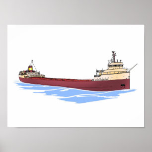Poster Cargueiro dos excelentes Edmund Fitzgerald