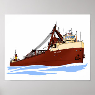 Poster Cargueiro dos excelentes Sylvania s/u Columbia