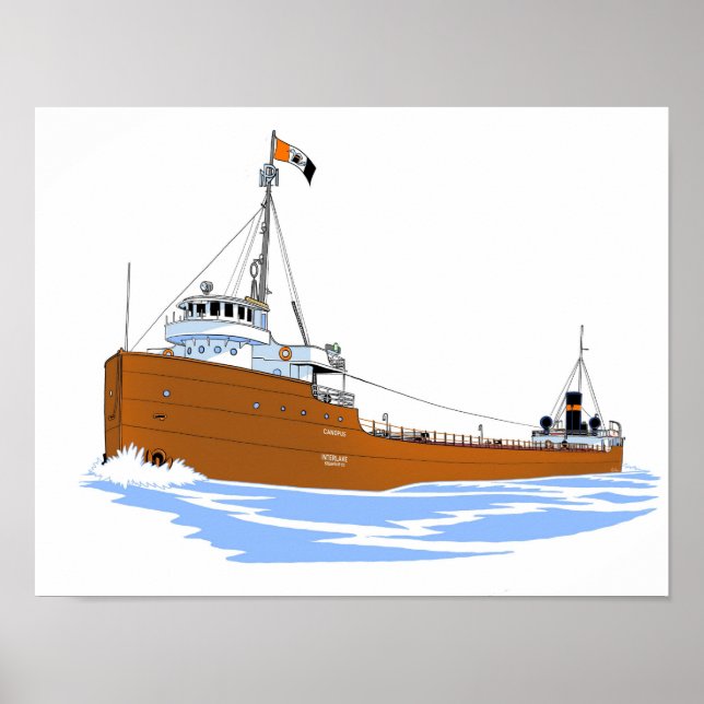 Poster Cargueiro dos Lagos excelentes Canopus (Interlake) (Frente)