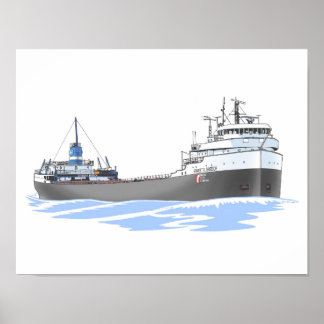 Poster Cargueiro dos Lagos excelentes Ernest R. Breech Ro