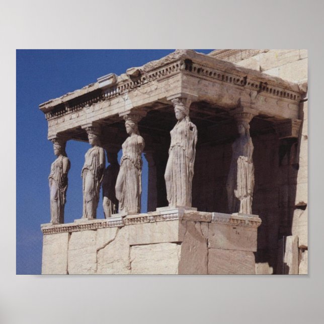 Poster Cariatides Atenas (Frente)