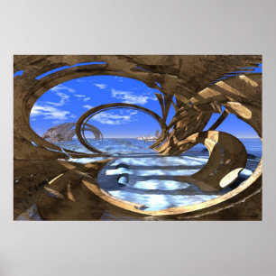 Póster Caribe de #08-02 Neolothic: Caverna surreal do