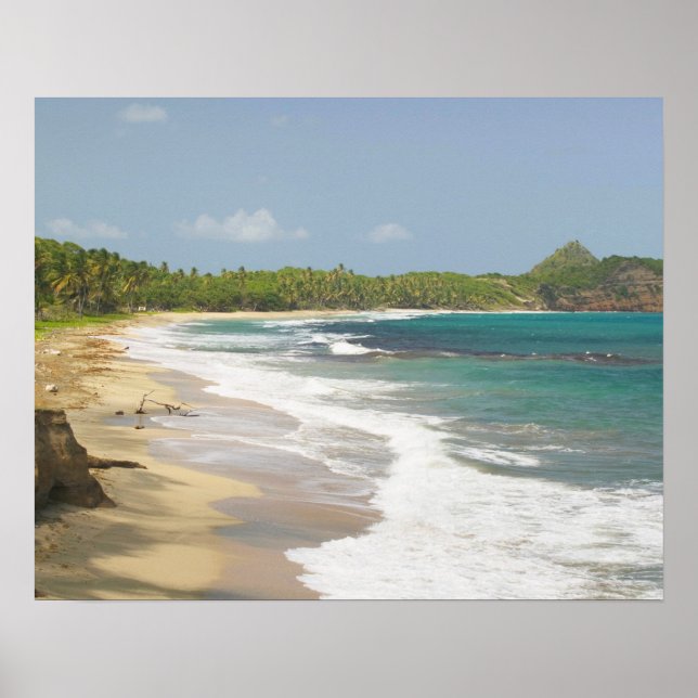 Póster Caribe, GRANADA, Costa Leste, Baía de Granada, (Frente)