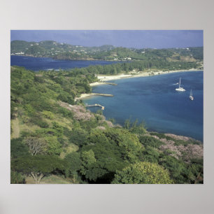 Poster Caribe, Índias Ocidentais, Ruas. Exibição de