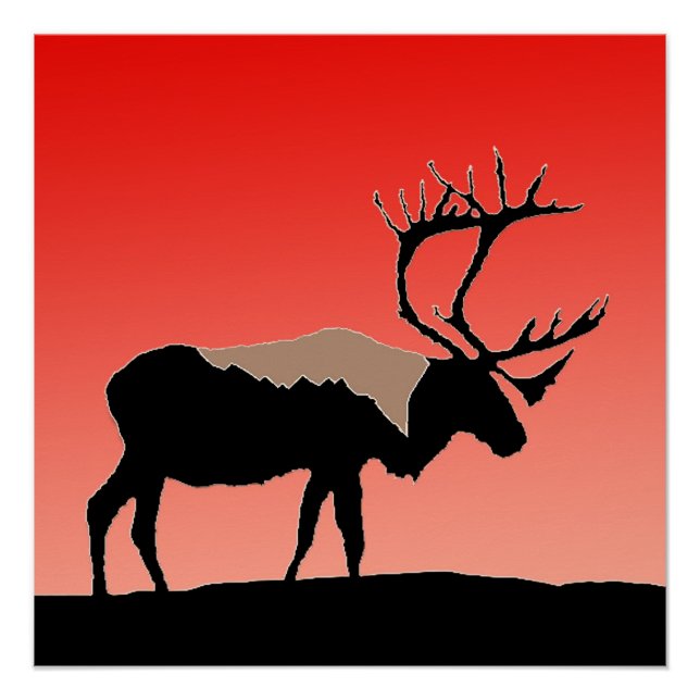 Póster Caribe no Sunset - Arte original sobre a vida selv (Frente)