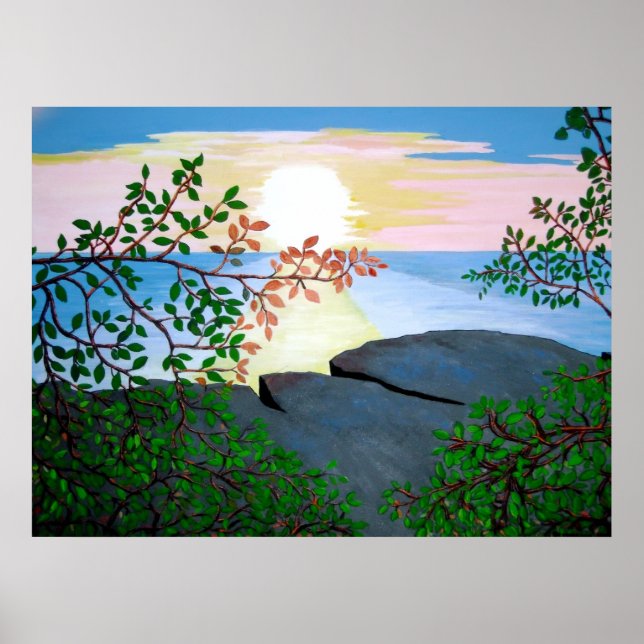 Póster Caribe - Sunset jamaicano (Frente)
