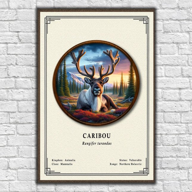 Poster Caribou Zoology Series (Criador carregado)