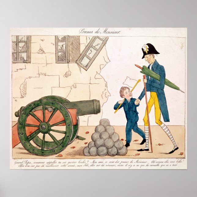 Póster Caricatura de Charles X e Henri Duc de (Frente)