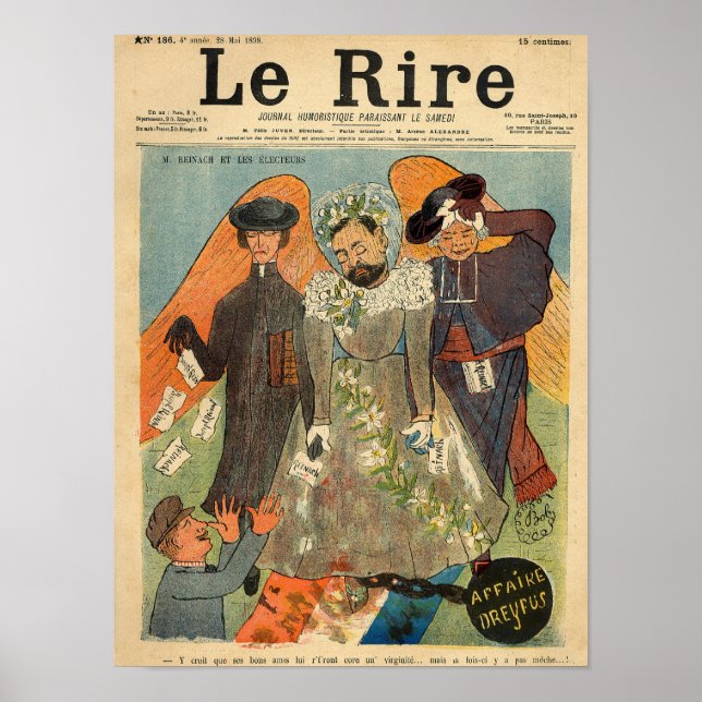 Póster Caricatura de Joseph Reinach (Frente)