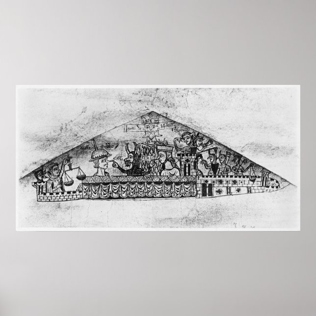 Póster Caricatura de judeus ingleses, de Haggadah (Frente)