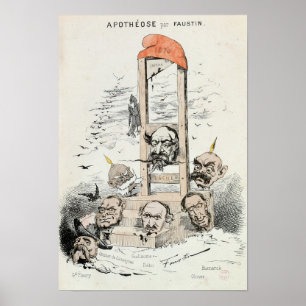 Poster Caricatura de Napoleão III Otto