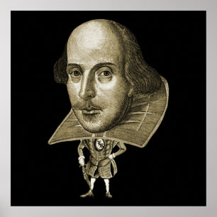 Póster Caricatura de Shakespeare