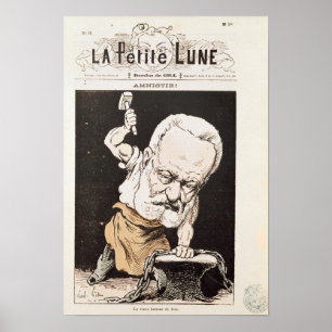 Póster Caricatura de Victor Hugo