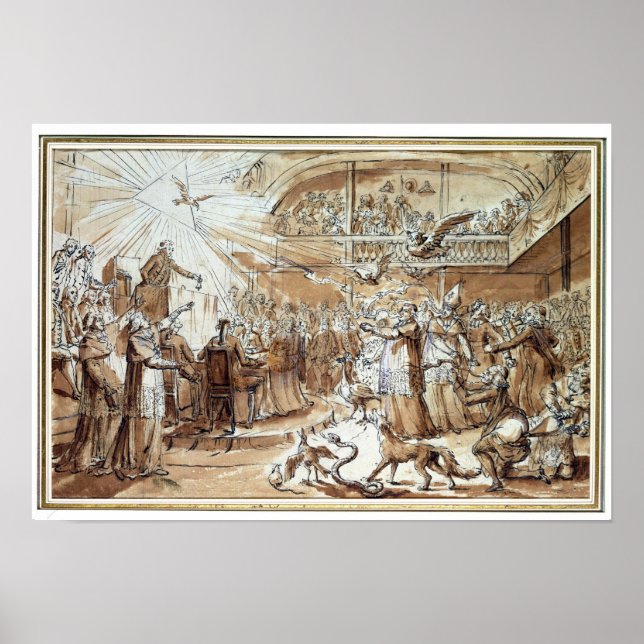 Poster Caricatura do clero (Frente)