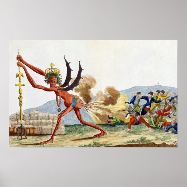 Poster Caricatura do Governo inglês, 1793 (Frente)