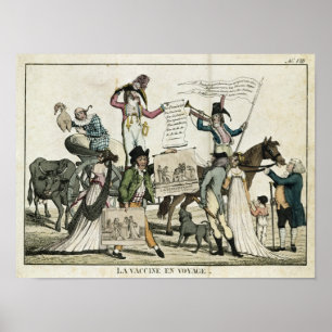 Póster Caricatura dos doutores de grasnado que oferecem