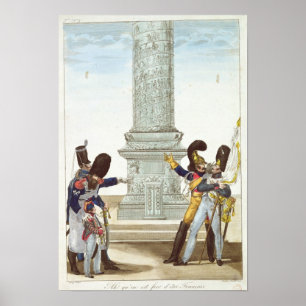 Poster caricatura dos soldados no Colonne Vendome