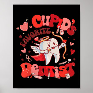 Poster Cárie Cupido Dentista Favorito Equipe Odontológica