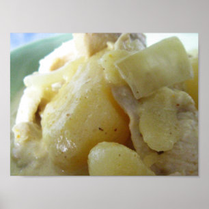 Póster Caril amarelo tailandês [แกงกะหรี