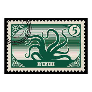 Póster Carimbo de Posto R'lyeh