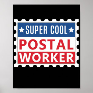 Poster Carimbo de Trabalho Postal Super Legal