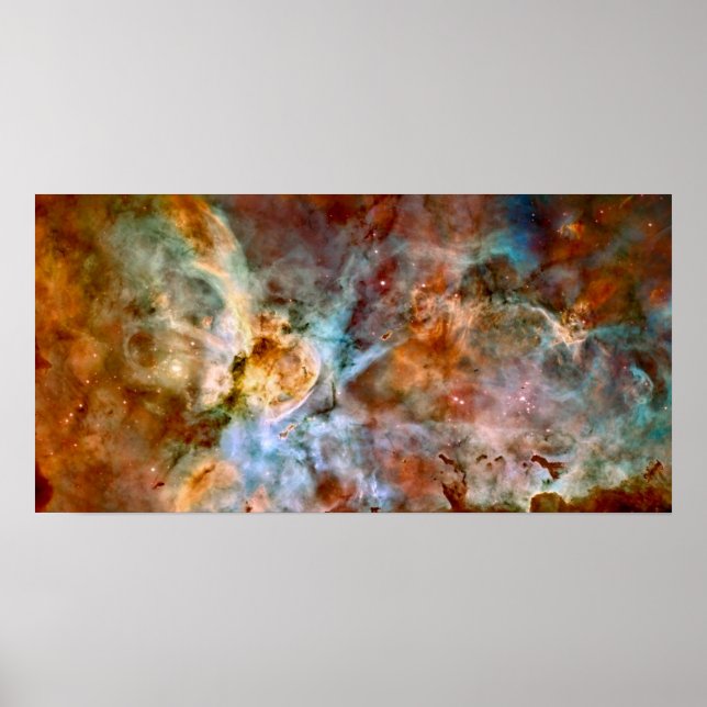 Póster Carina Nebula NASA Hubble - Foto do Espaço do Tele (Frente)