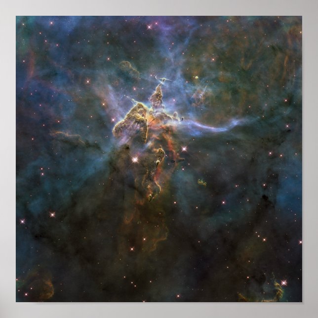 Poster Carina Nebula - Pilares formadores de estrelas (Frente)